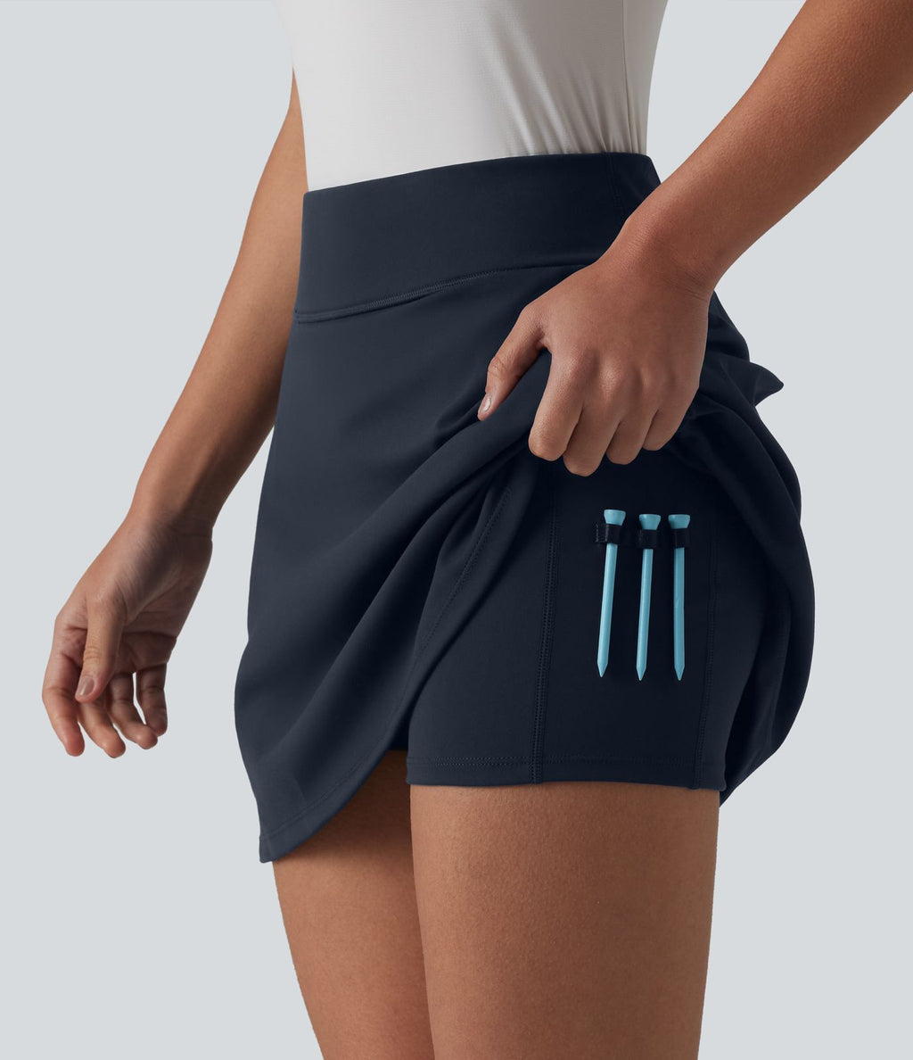 Jupe mini de golf 2 en 1 DayStretch taille haute avec poches