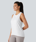 Débardeur de sport yoga dos nageur croisé effet frais InstantCool séchage rapide sans manches, protection solaire UPF50+