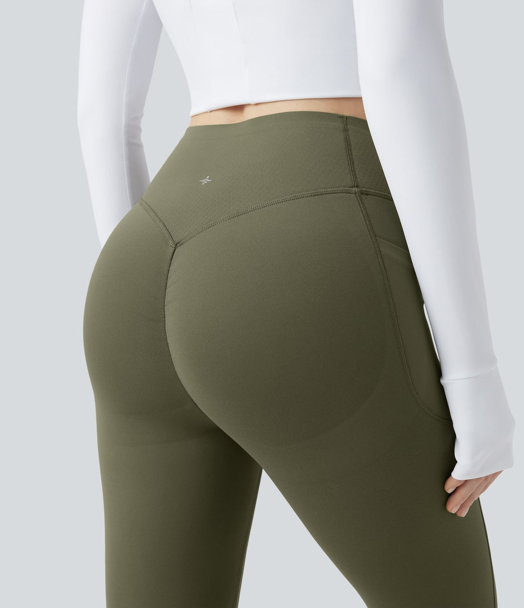 Legging de yoga Halara UltraSculpt™ Extra Heat taille haute froncé effet push-up gainant avec poches