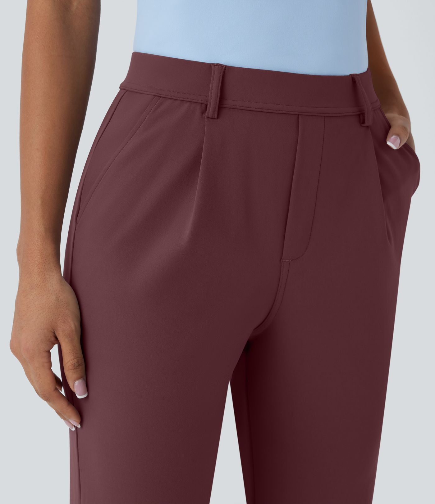 Pantalon de travail fuselé longueur cheville taille haute Halara Flex™ DayStretch avec poches
