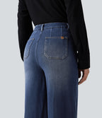 Halara Flex™ Jean large décontracté taille haute gainant avec poches