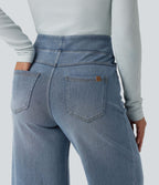 Halara Flex™ Denim Heat Jean large casual taille haute avec poches