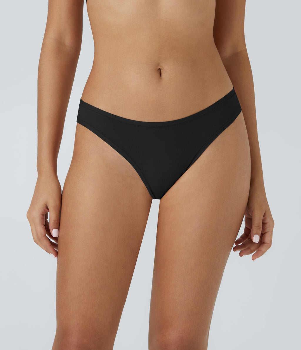 String uni taille basse, très extensible et doux pour la peau
