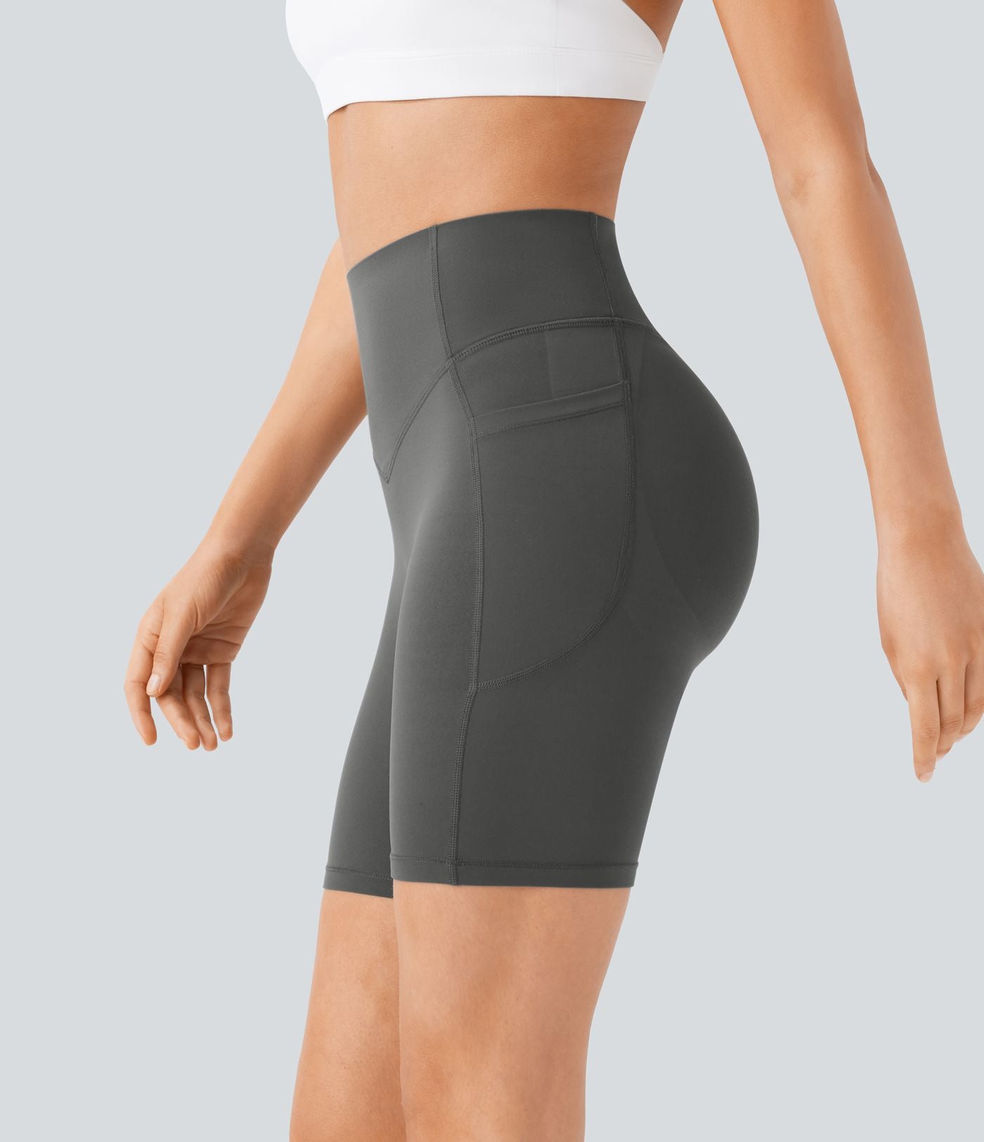 Legging de yoga gainant taille haute chiné à séchage rapide avec poches Halara UltraSculpt™