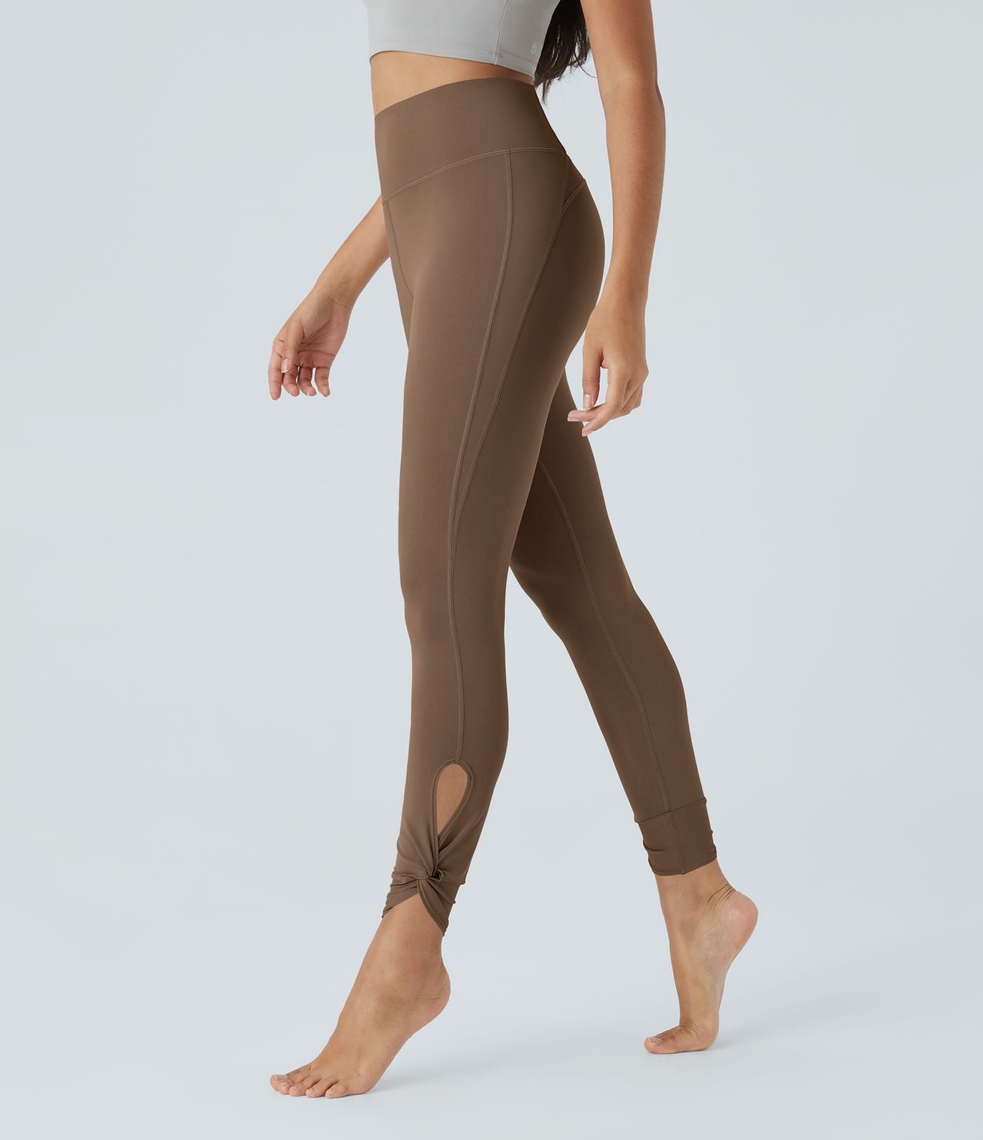 Softlyzero™ Leggings de Yoga Taille Haute avec Poche Arrière Découpée et Torsadée