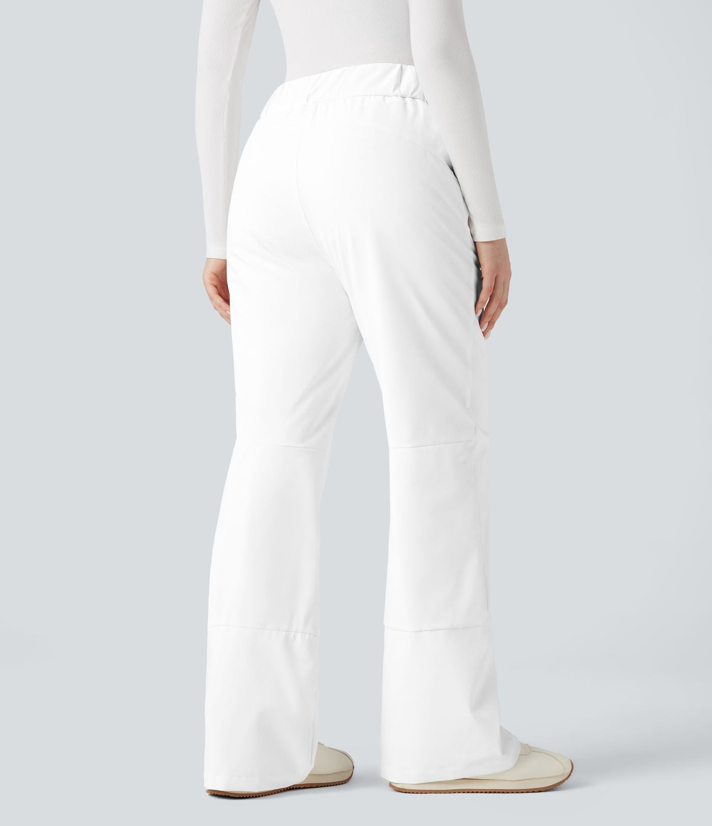 Pantalon randonnée chauffant bootcut taille haute avec poches