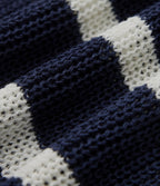Pull décontracté sans manches demi-zip à rayures