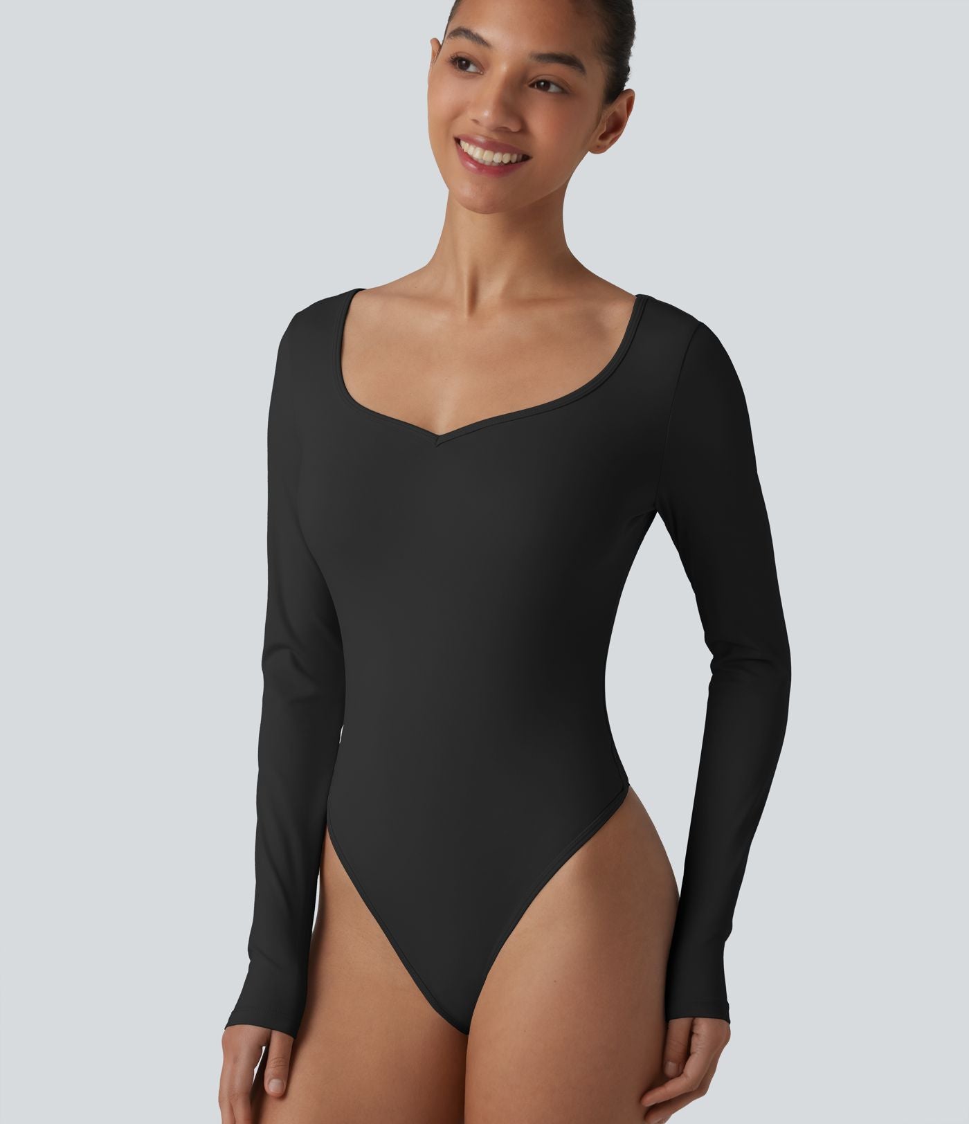 Body moulant manches longues