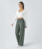 Pantalon tailleur Halara Flex™ DayStretch coupe droite taille haute avec poches