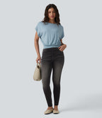 Halara Flex™ Jean slim décontracté taille haute avec poches