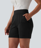 Short de golf séchage rapide taille mi-haute avec poches 12,5 cm - Golf Tee - UPF40+