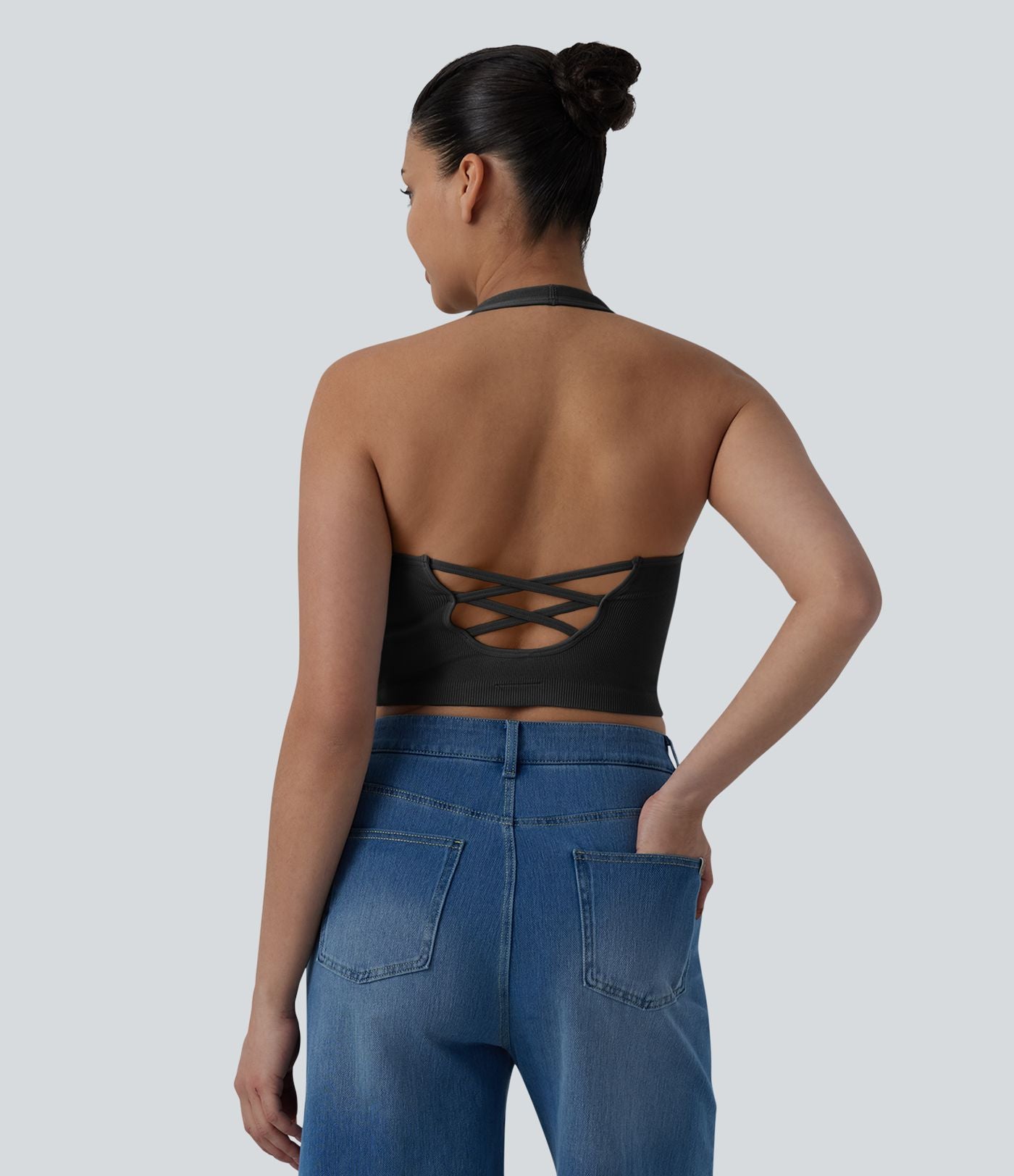 OneForm Débardeur décontracté court dos nu sans couture Seamless Flow