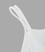 Robe de sport danse 2-pièces SoftlyZero™ Plush double bretelles caraco avec poche A-D