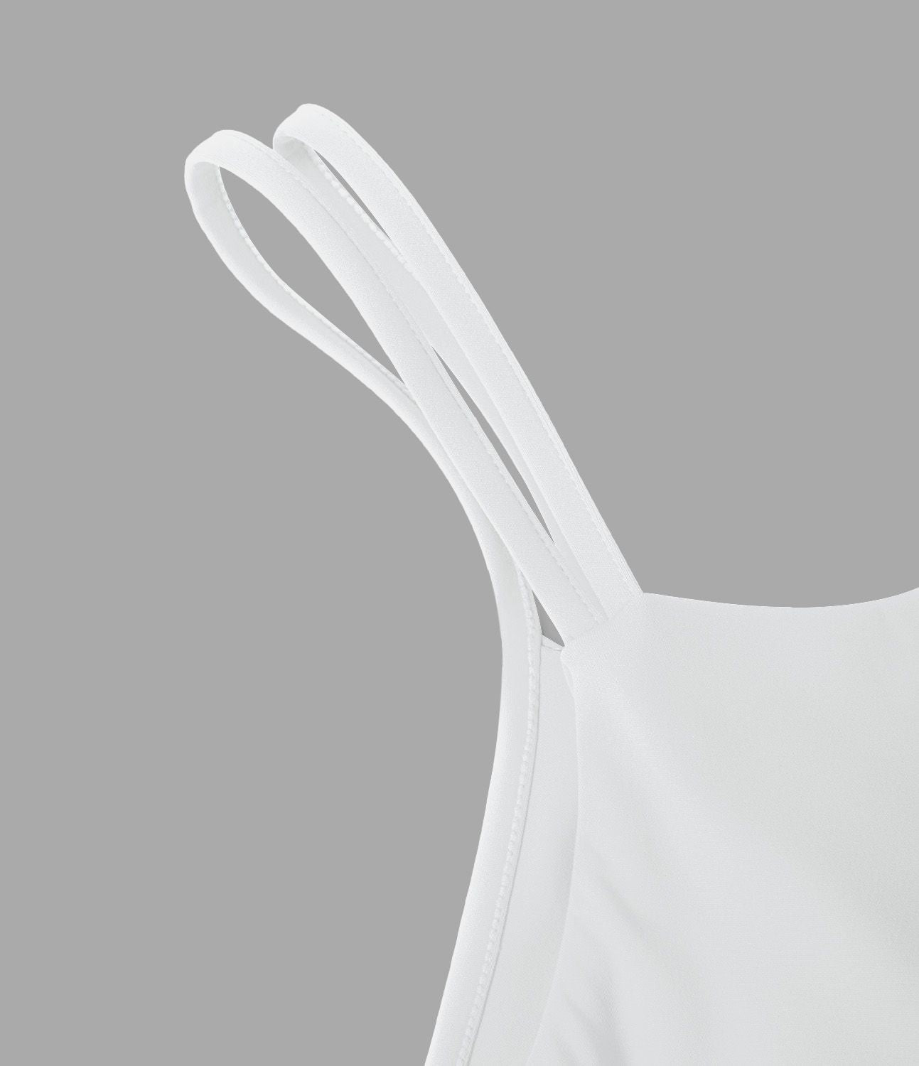 Robe de sport danse 2-pièces SoftlyZero™ Plush double bretelles caraco avec poche A-D