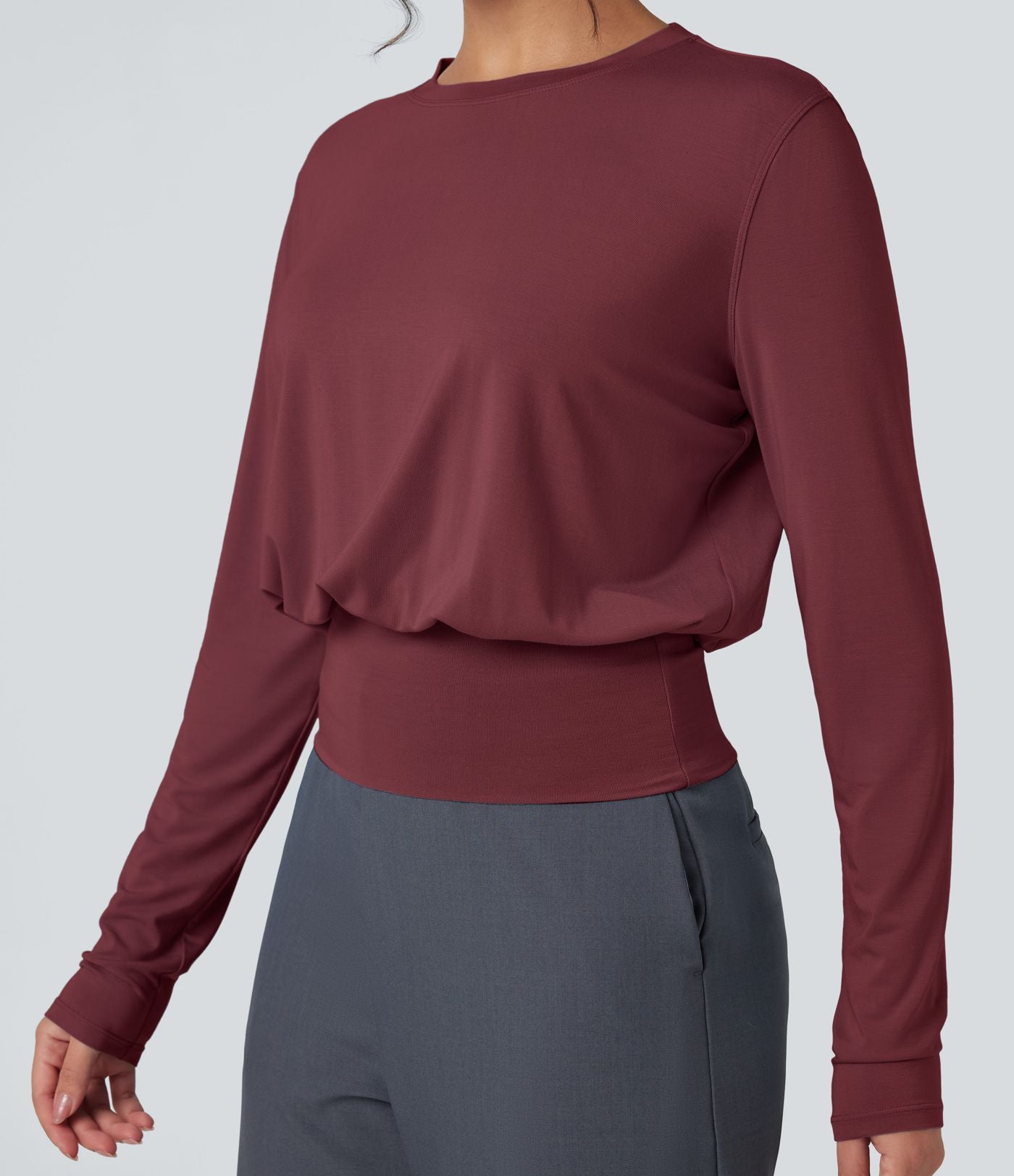 T-shirt de travail col rond manches longues