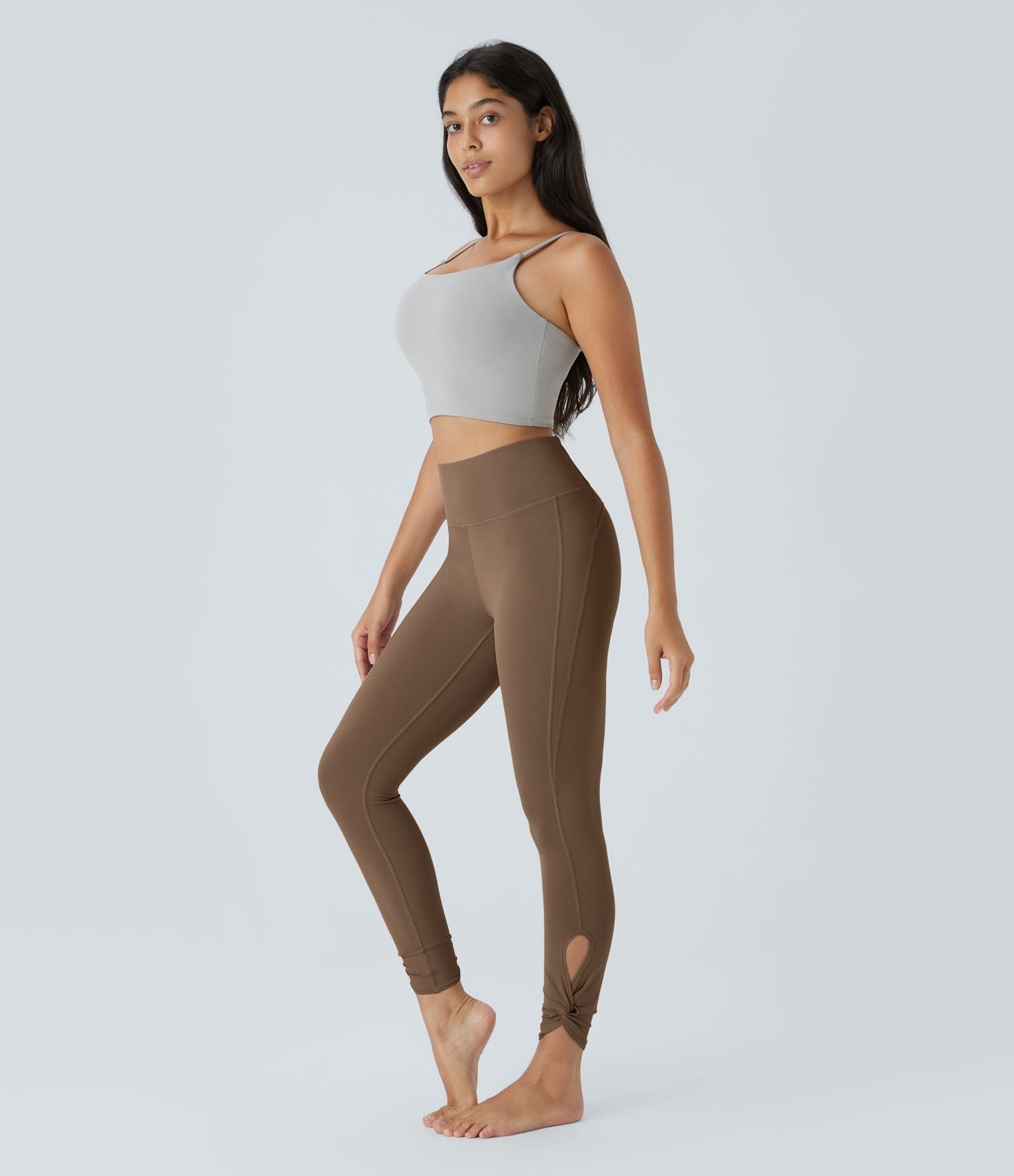 Softlyzero™ Leggings de Yoga Taille Haute avec Poche Arrière Découpée et Torsadée