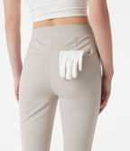 Pantalon corsaire de golf slim à chevrons taille haute avec poches