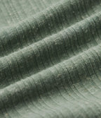 Robe mini décontractée 2-en-1 en maille côtelée mélange de lin, col V, manches courtes, coupe fluide
