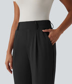 Pantalon de travail Halara Flex™ fuselé taille haute avec poches