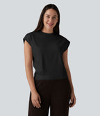T-shirt casual col rond manches courtes