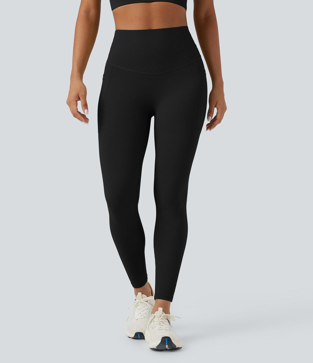 Legging 7/8 de yoga gainant taille haute avec poches Halara UltraSculpt™