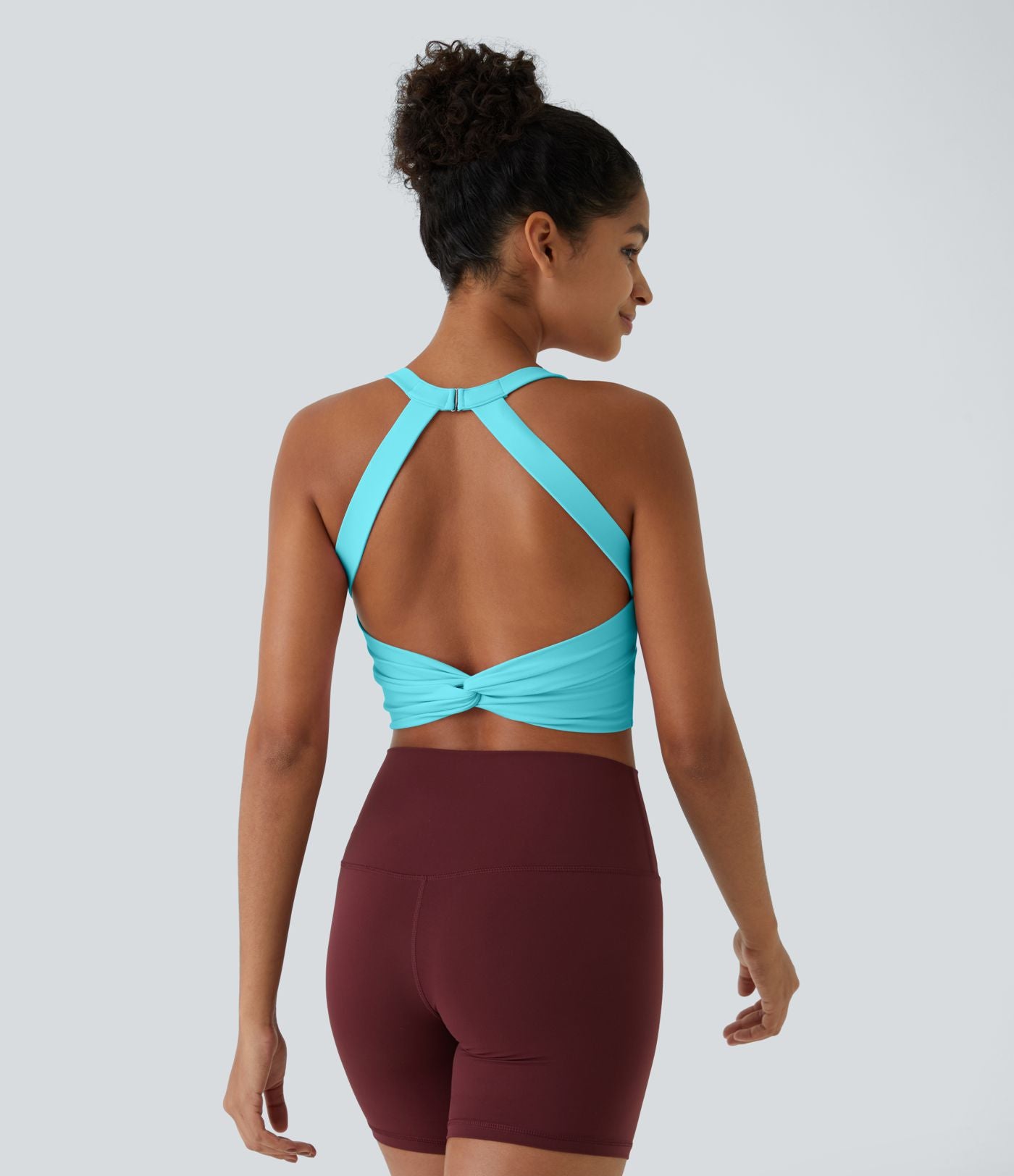 Débardeur yoga court SoftlyZero™ Plush à découpes A-C