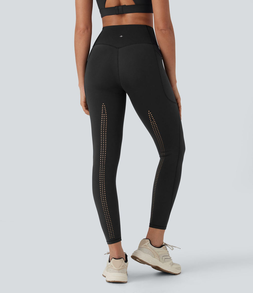 Legging 7/8 de yoga gainant galbant taille haute avec poches Halara UltraSculpt™