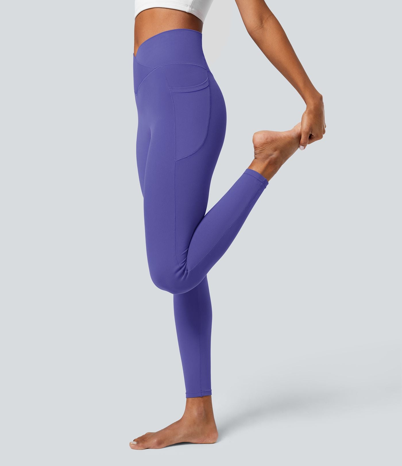 Softlyzero™ Legging Unis Poches Croisées