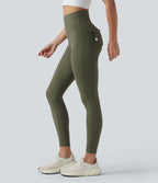 Halara UltraSculpt™ Legging de sport taille haute gainant froncé avec poches