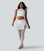 Brassière de sport yoga SoftlyZero™ Airy dos nageur col cheminée mesh contrastant coques non amovibles effet frais InstantCool, protection solaire UPF50+