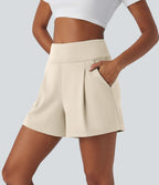 Short de travail large taille haute DayStretch avec poches