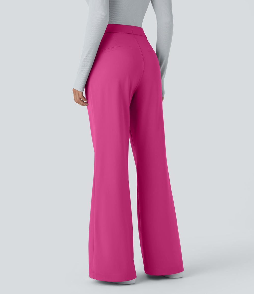 Pantalon tailleur évasé taille haute Halara Flex™ DayStretch avec poches