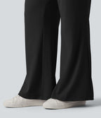 Halara Flex™ Pantalon tailleur évasé gaufré taille haute avec poches