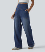Halara Flex™ Jean large décontracté ventre plat taille haute avec poches