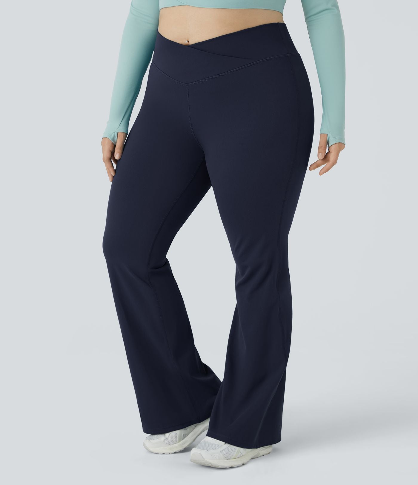 Legging évasé pleine longueur grande taille croisé taille haute DayStretch
