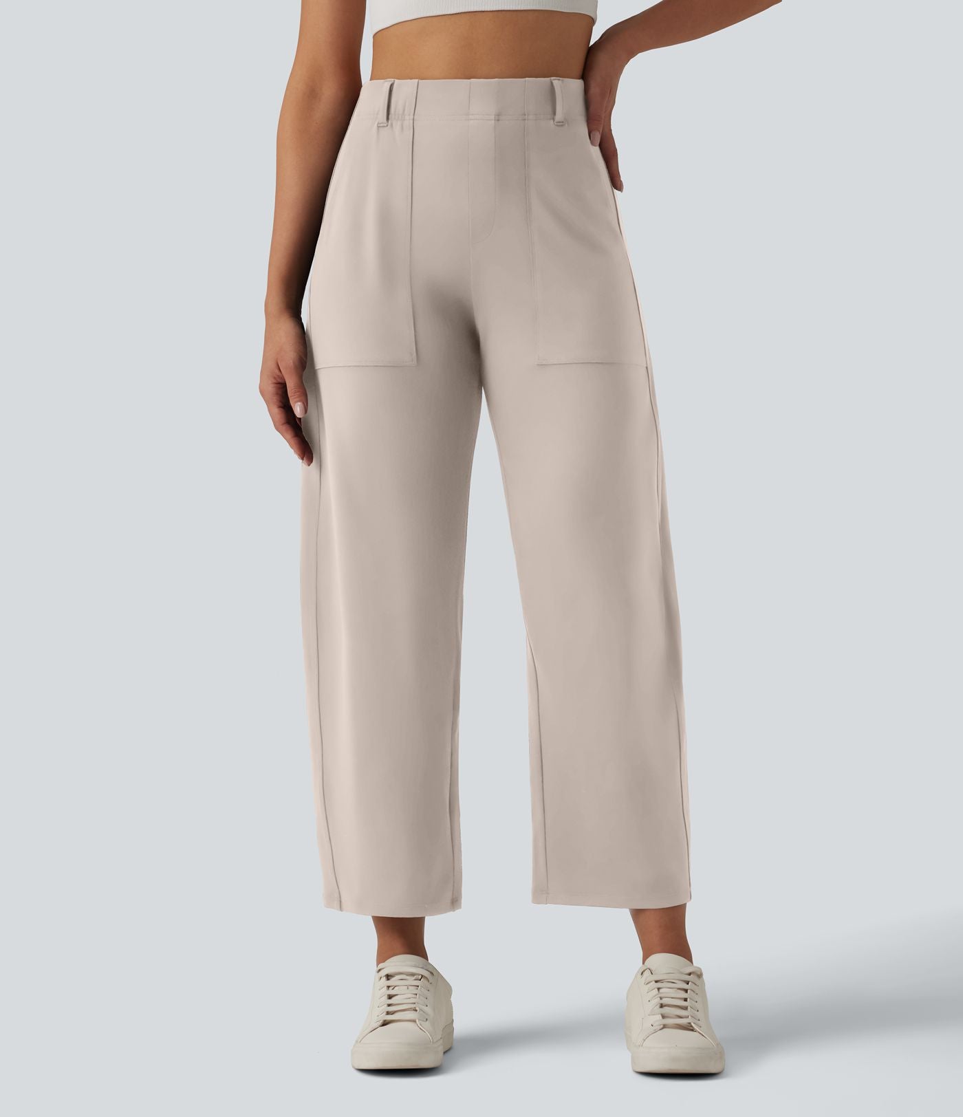 Pantalon barrel DayStretch taille haute avec poches