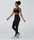Legging yoga 7/8 taille haute froncé sans couture OneForm Seamless Flow
