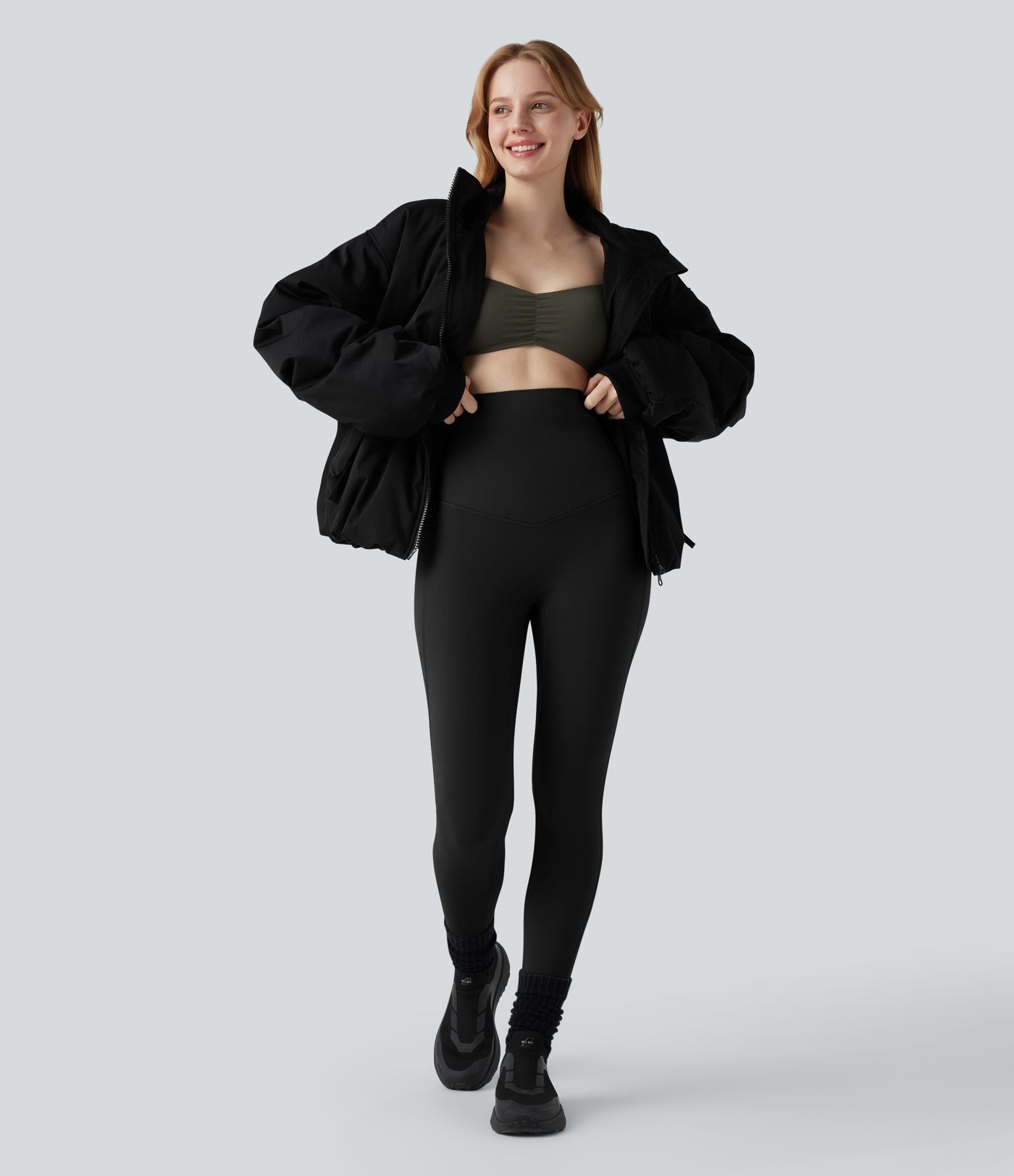 Legging d'entraînement Halara UltraSculpt™ Extra Heat taille ultra-haute gainant avec poches