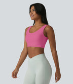 Brassière de sport Halara UltraSculpt™ maintien moyen dos nu avec boucle ajustable et brassière intégrée