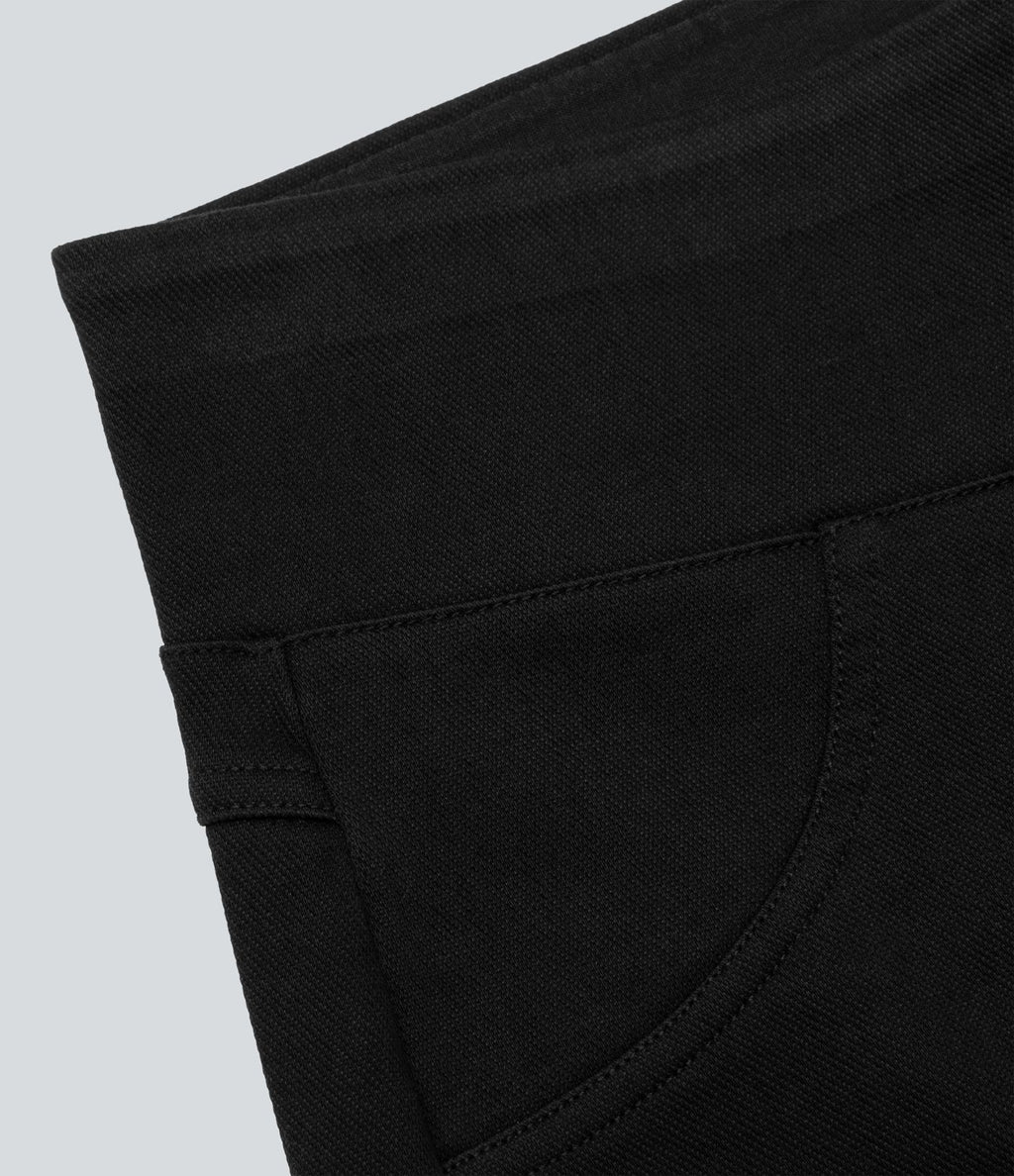 Halara Flex™ Shorts 7,5cm Casual en Denim Tricot Extensible Taille Haute Avec Poches Latérales Arrière