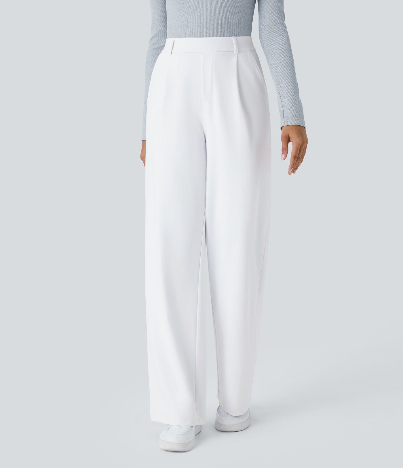 Pantalon tailleur Halara Flex™ DayStretch coupe droite taille haute avec poches