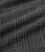 Robe courte col montant manches longues pied-de-poule carreaux