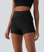 Breezeful™ Short de sport séchage rapide taille haute 7,5 cm avec poches