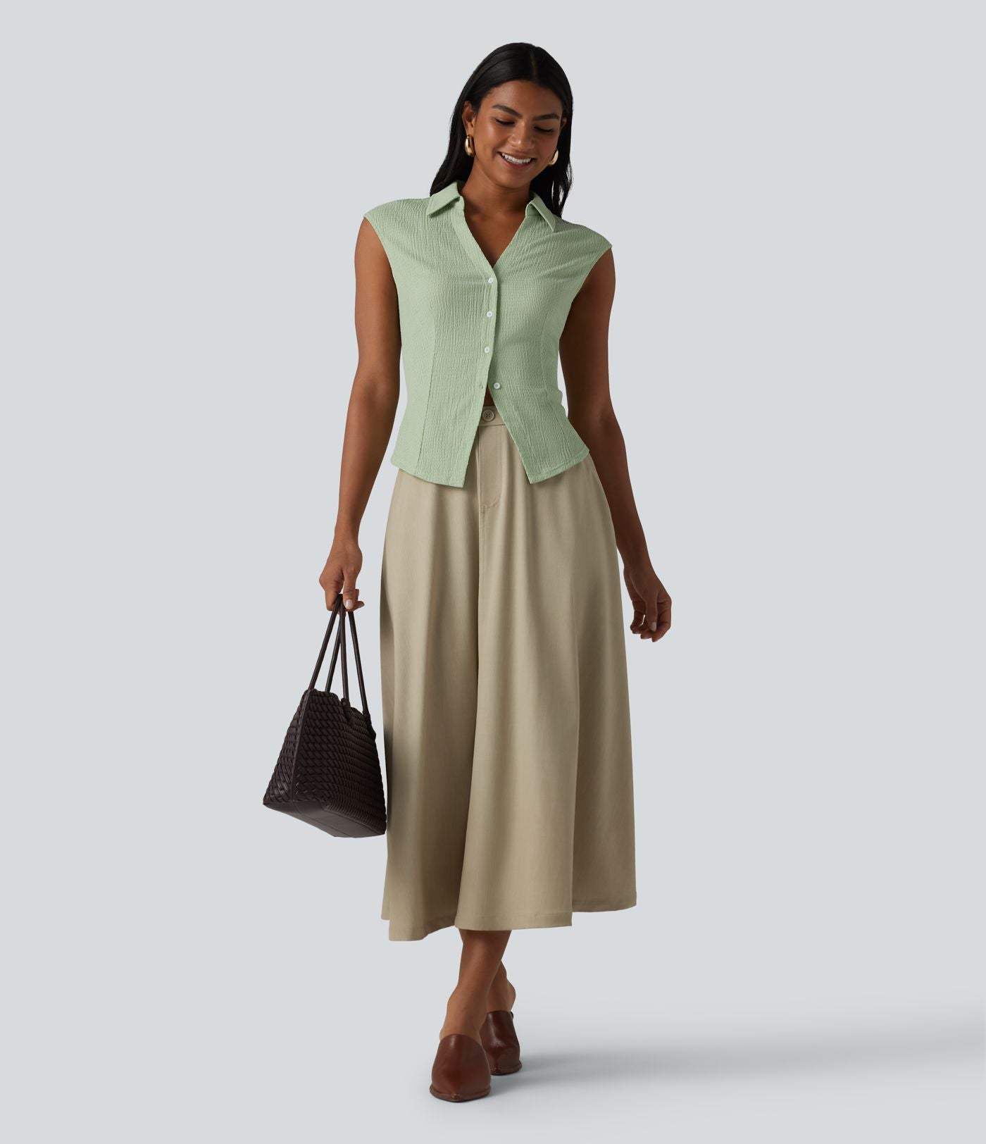 Chemise décontractée sans manches