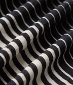 Pantalon large 7/8 taille haute à rayures avec poches