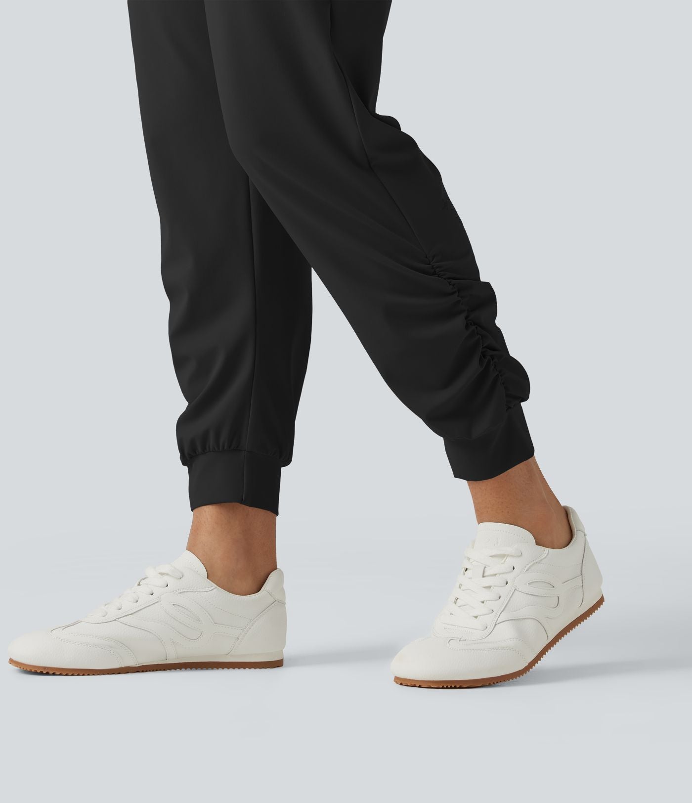 Pantalon de jogging de yoga Halara UltraSculpt™ taille haute, à cordon de serrage et fronces, avec poches