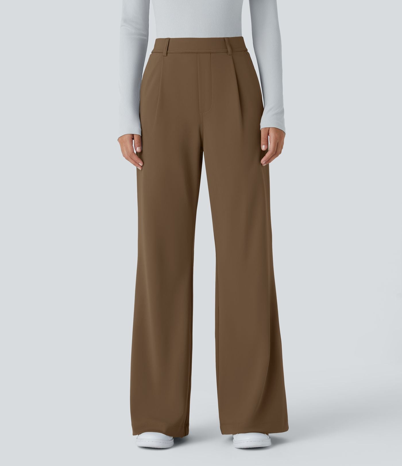 Pantalon tailleur évasé taille haute Halara Flex™ DayStretch avec poches