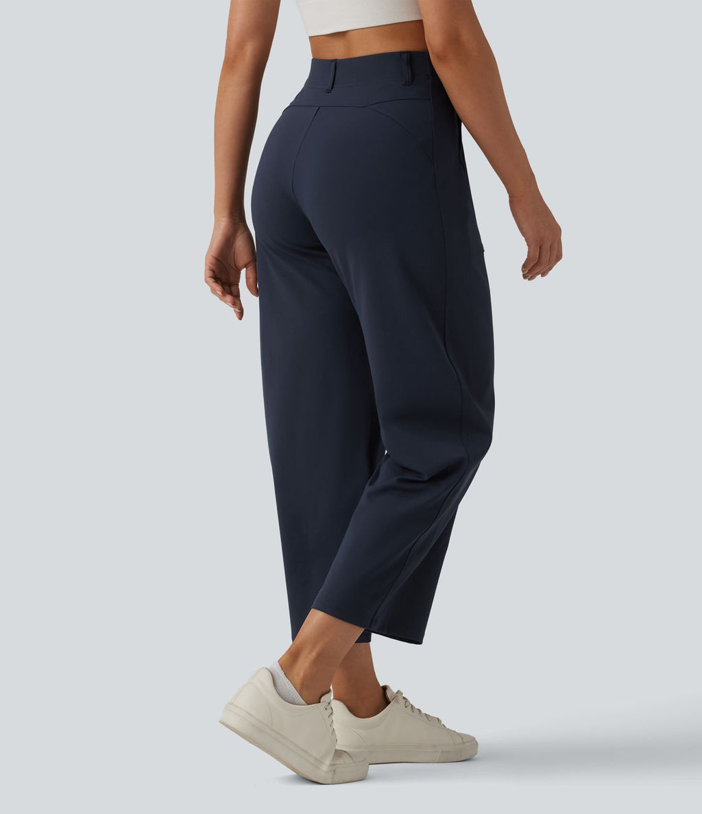 Pantalon barrel DayStretch taille haute avec poches