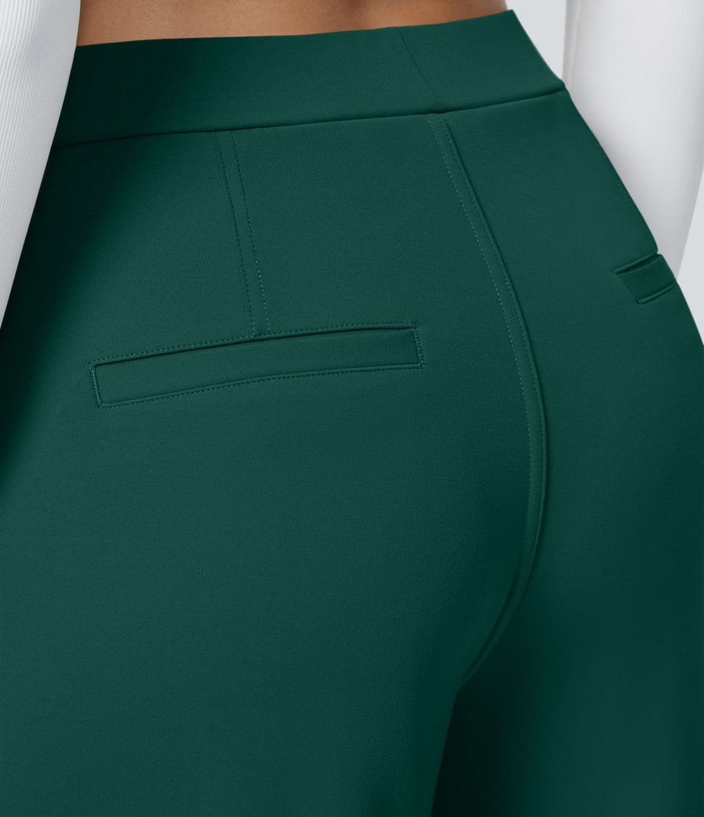 Pantalon tailleur Halara Flex™ DayStretch coupe droite taille haute avec poches