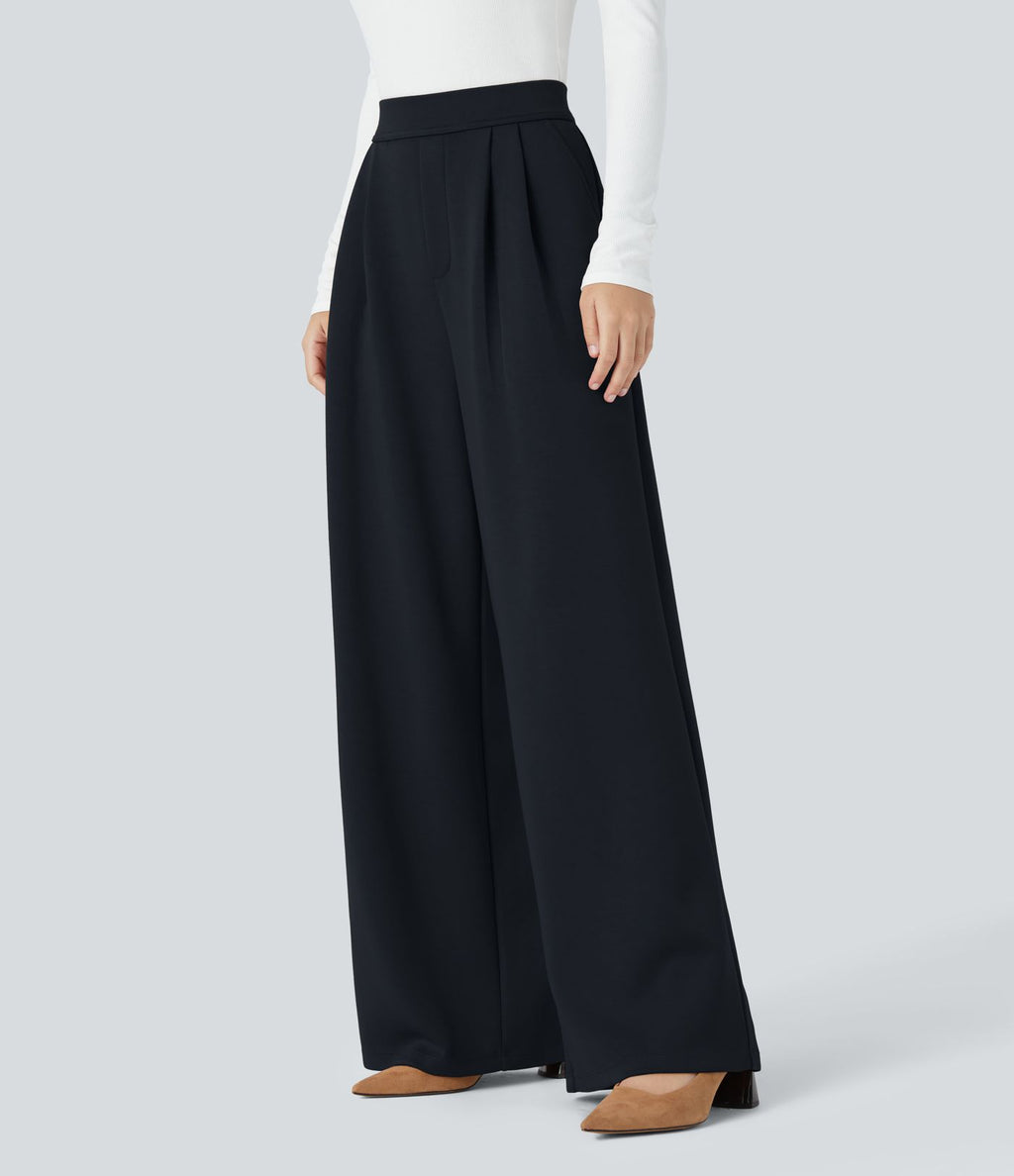 Pantalon de travail Halara Flex™ ample taille haute avec poches